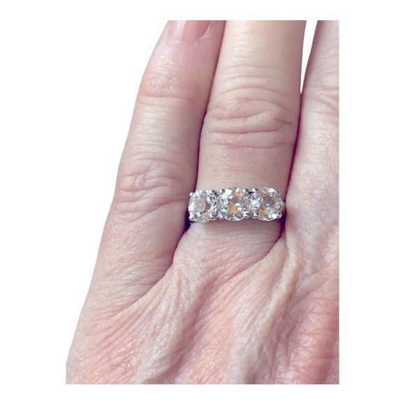 3 Stone Channel High Set Diamond Ring 2.5ct Sterling SOLD!!! - Picture 10 of 16